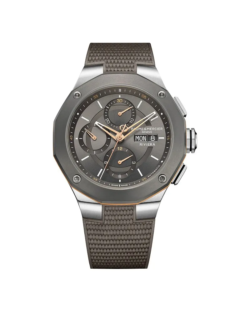 Baume & Mercier Herrenuhr Riviera Silber