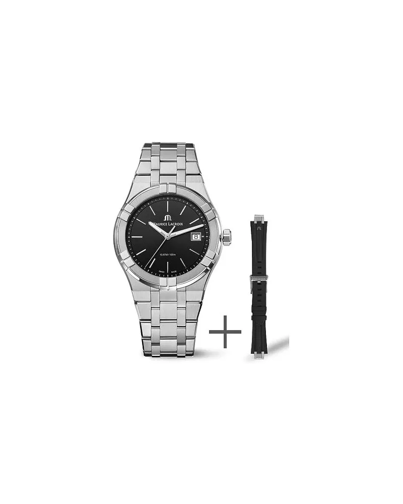 Maurice Lacroix Uhren-Set inkl. Wechselarmband Aikon Quartz Silber