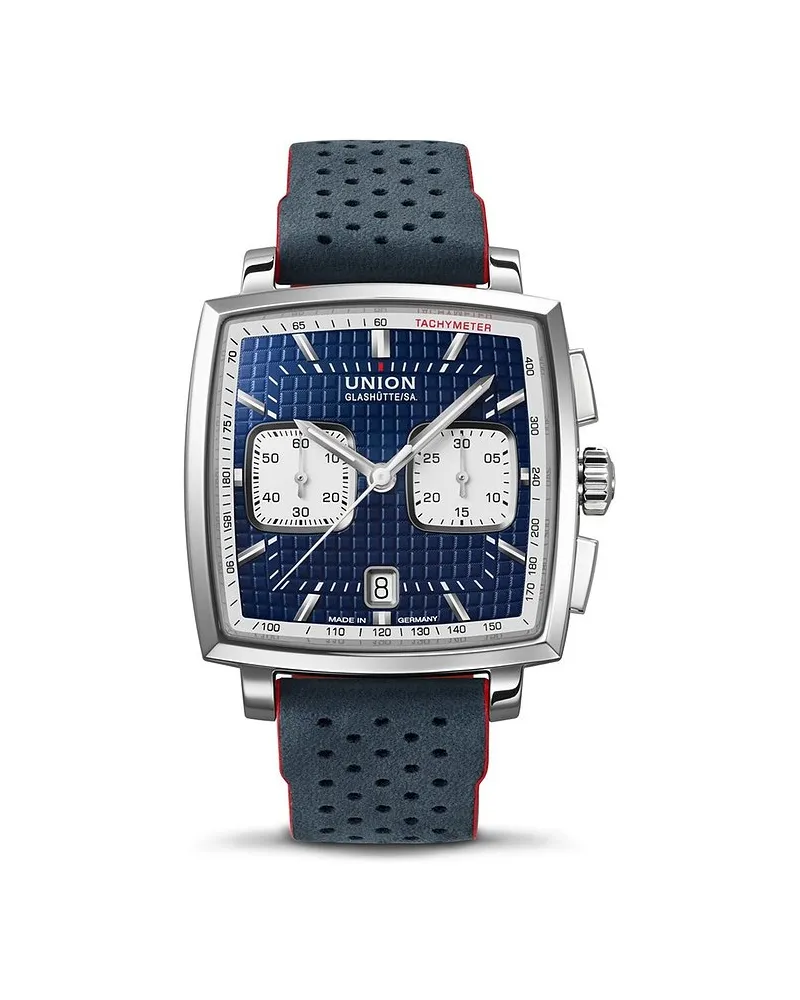 Union Glashütte Uhren-Set Averin Chronograph Silber