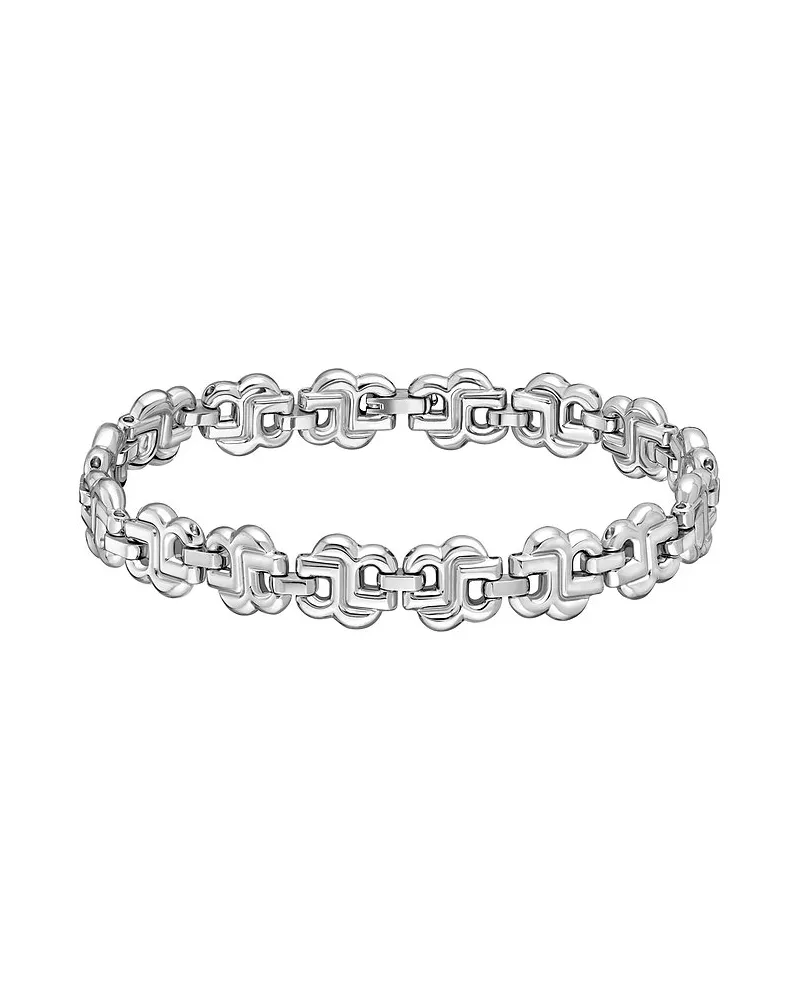 HUGO BOSS Armband DOUBLE B STRAND Silber