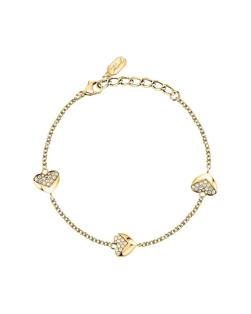 Karl Lagerfeld Armband Pave Amour Gelbgold
