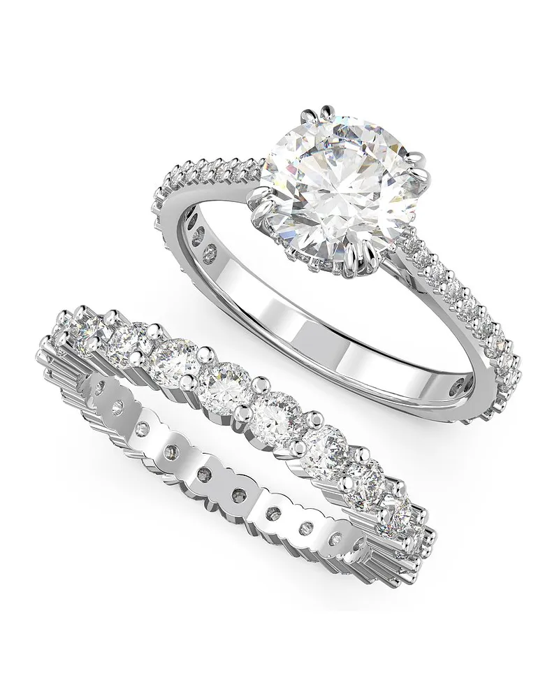 Swarovski Schmuck-Set Stilla Round Silber