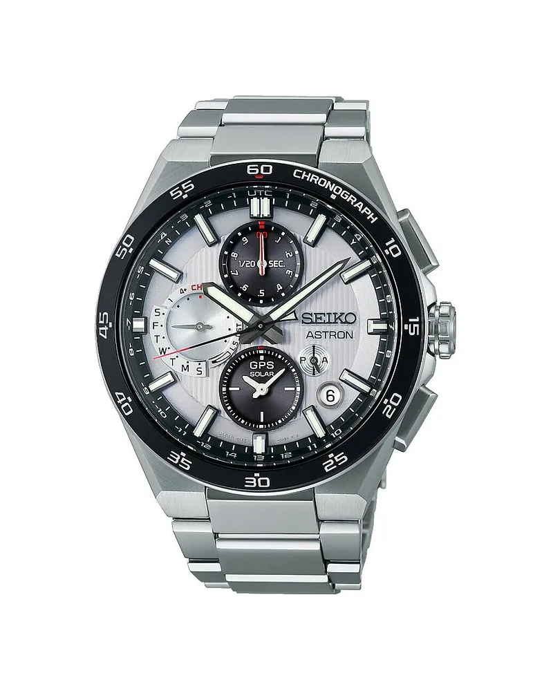 Seiko Herrenuhr Astron Silber