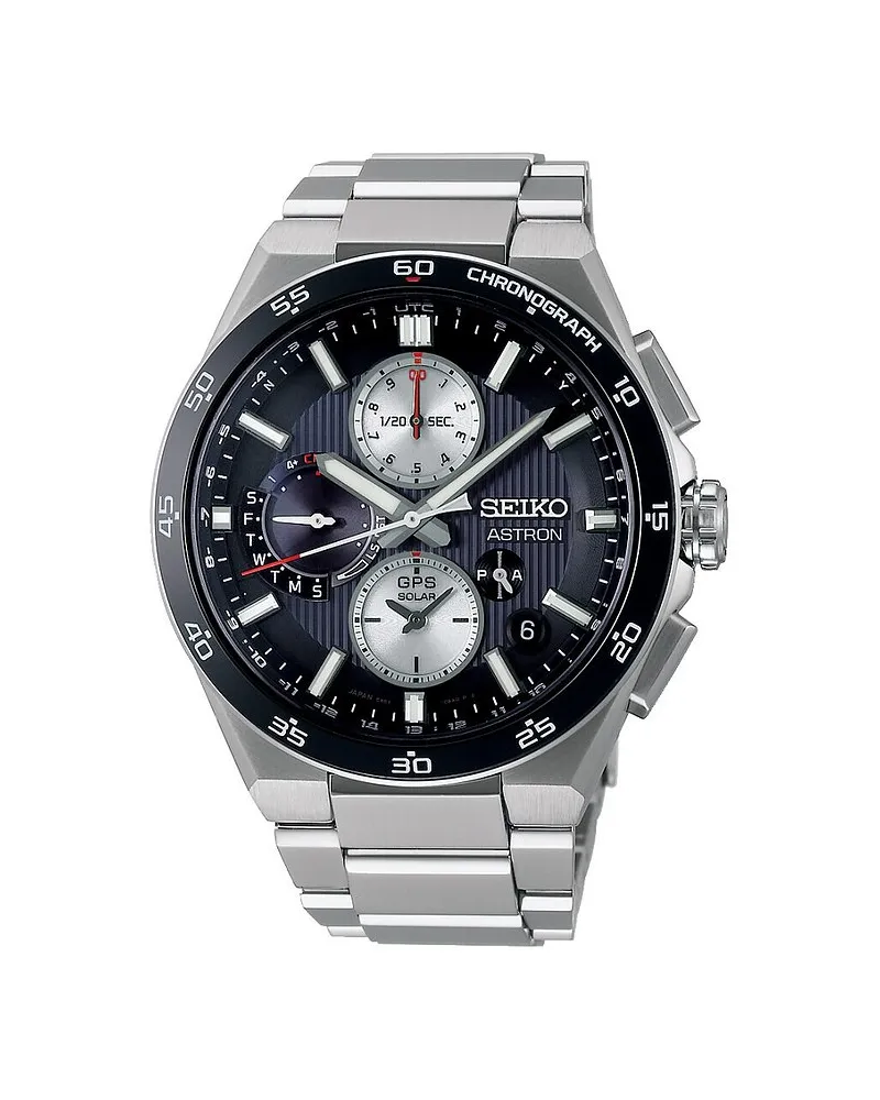 Seiko Herrenuhr Astron Silber