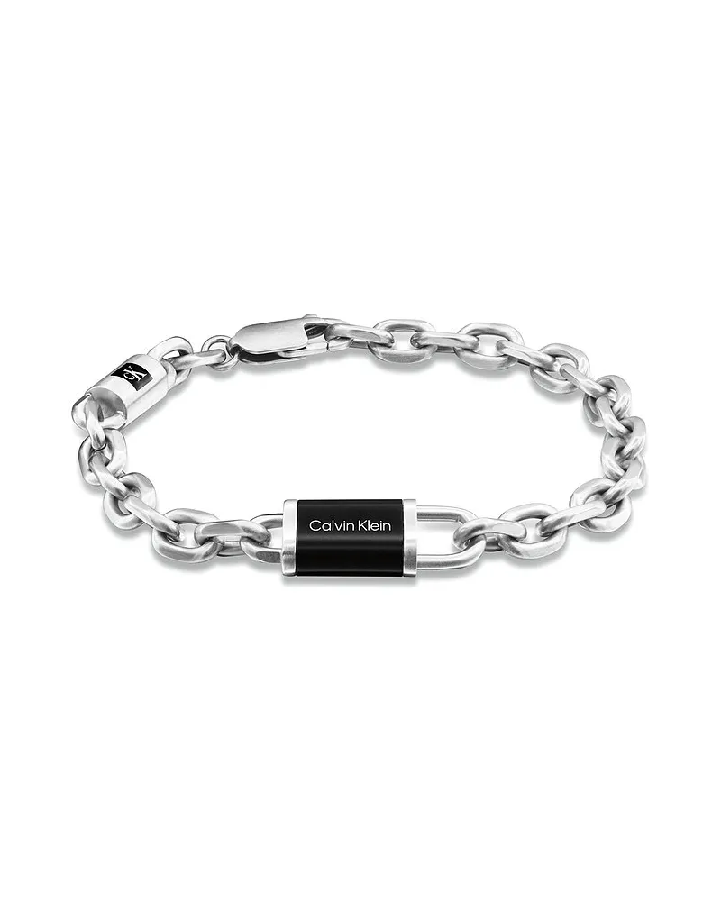 Calvin Klein Armband CK MEDALLION LOGO PARTY Silber