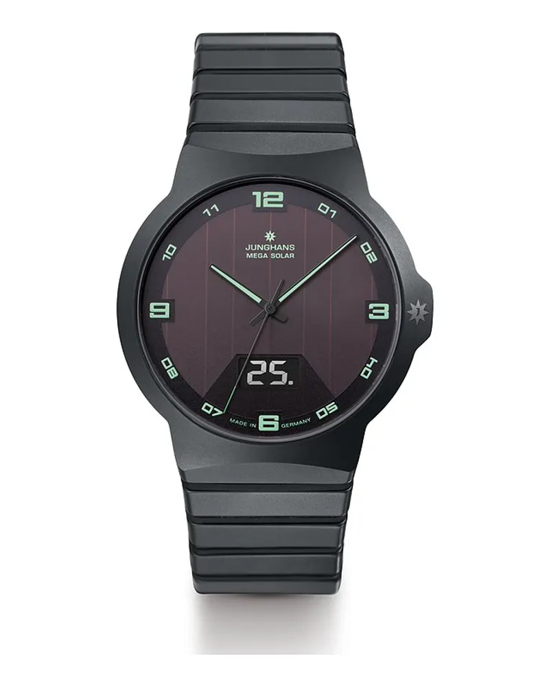 Junghans Herrenuhr Force Mega Solar Schwarz