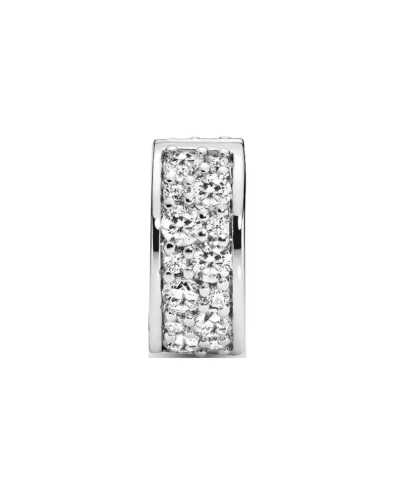 Pandora Charm Timeless Klarer Pavé Clip Silber