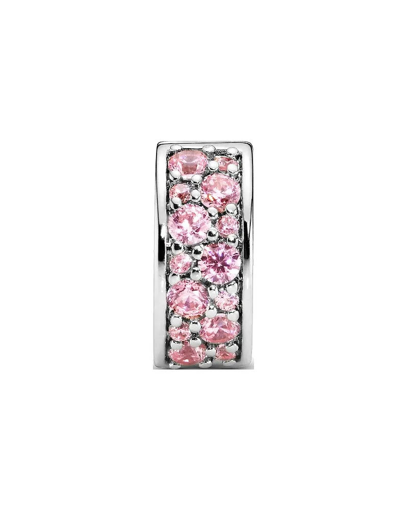 Pandora Charm Timeless Klarer Pavé Clip Silber