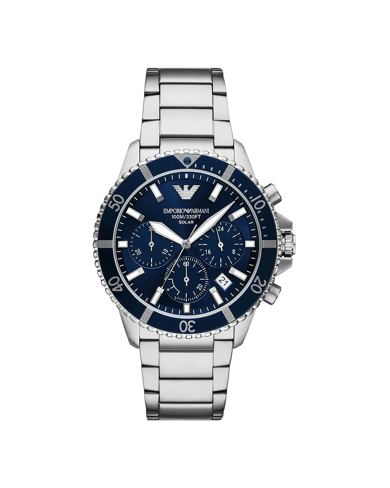 Emporio Armani Chronograph World Explorer Silber
