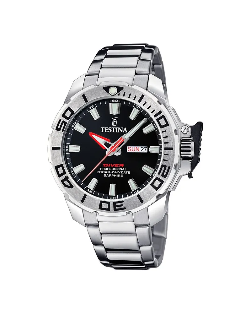 Festina Taucheruhr Diver Silber