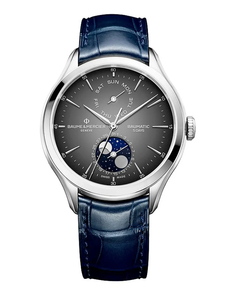 Baume & Mercier Herrenuhr Clifton Baumatic Silber