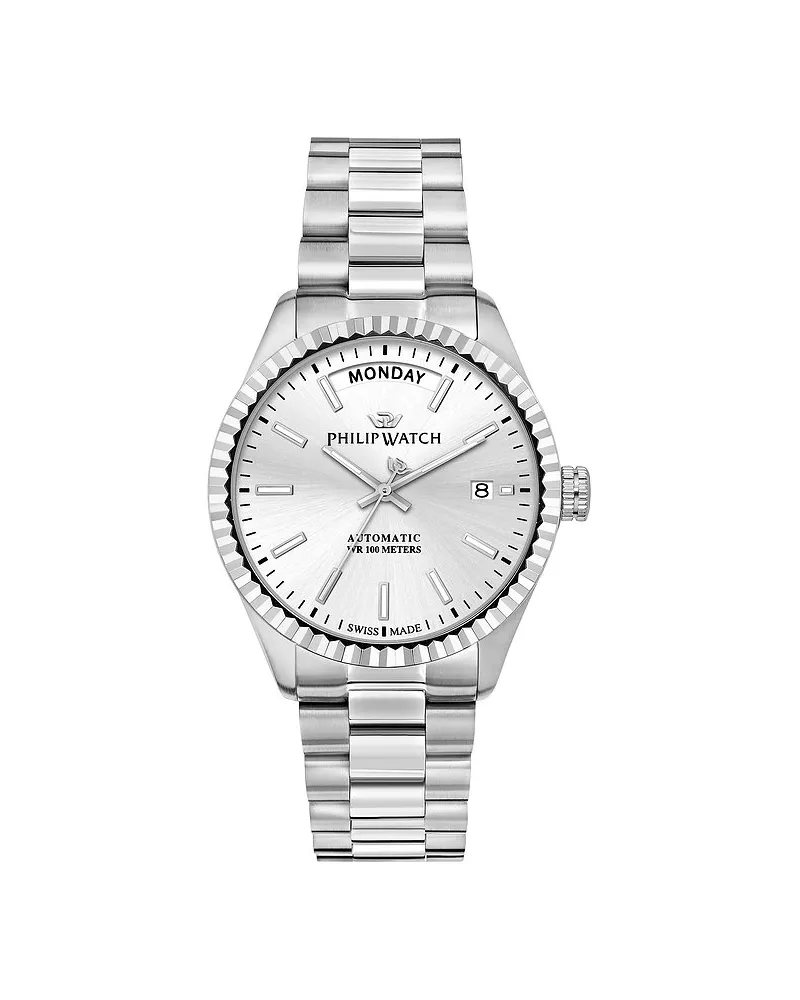 Philip Watch Herrenuhr Caribe Urban Silber