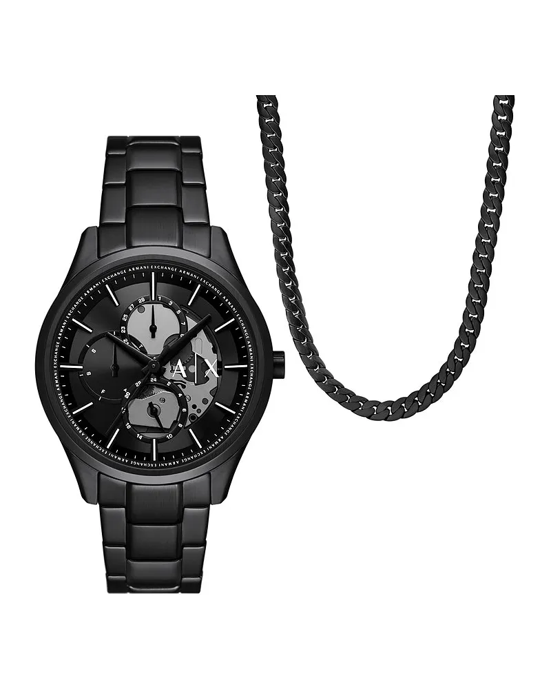 Armani Exchange Uhren-Set Schwarz
