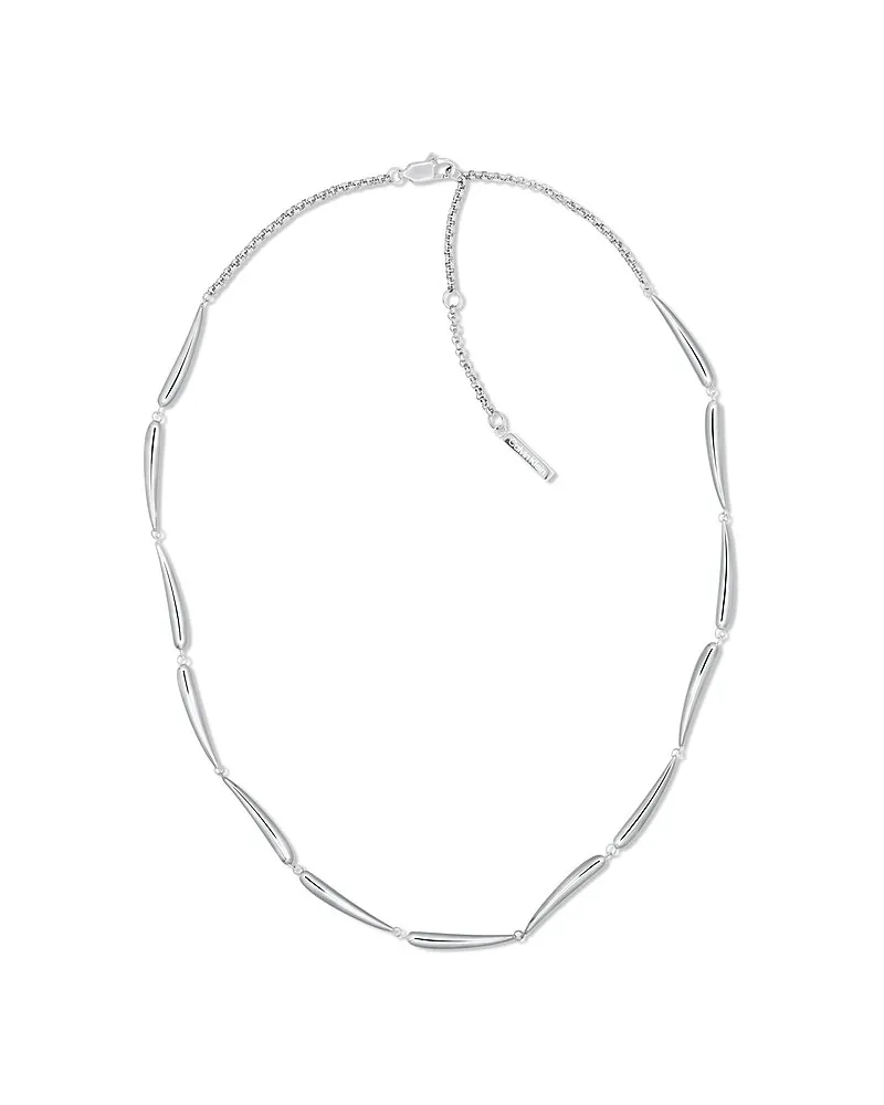 Calvin Klein Kette ELONGATED DROP LE Silber