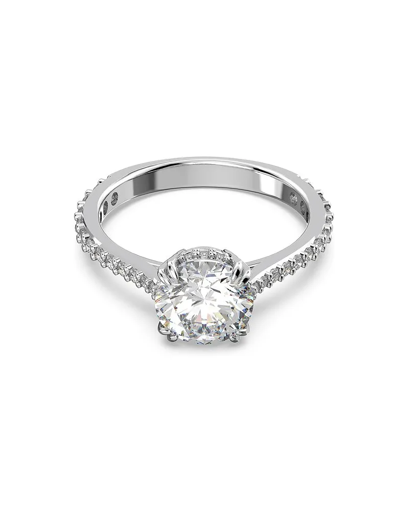 Swarovski Damenring Stilla Round Silber