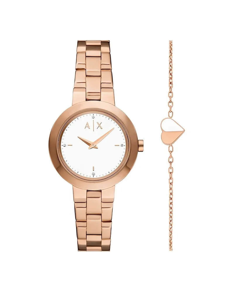 Armani Exchange Uhren-Set Holiday 2025 Roségold