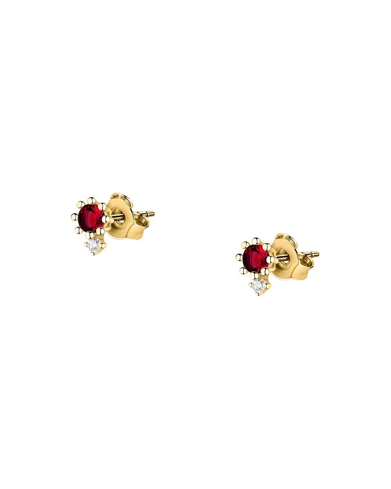Live Diamond Ohrstecker Gelbgold