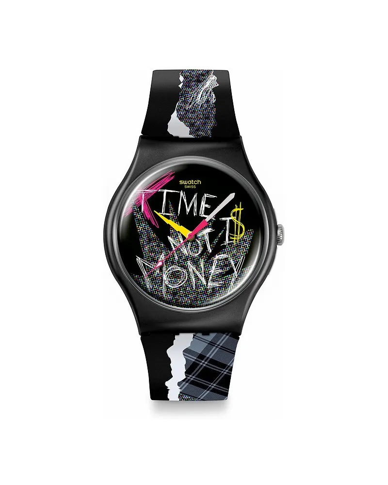 Swatch Unisexuhr 2507 SWATCH NO RULES Schwarz