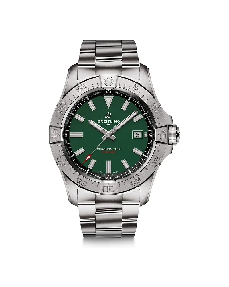 Breitling Herrenuhr Avenger Automatic 42 Silber