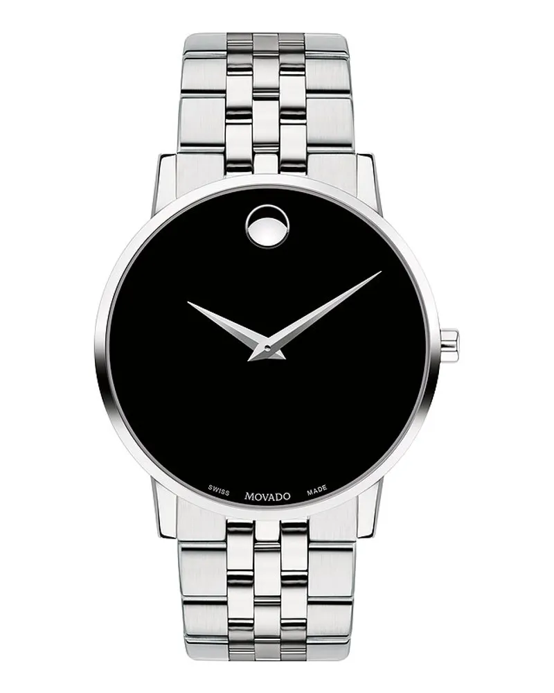 Movado Herrenuhr Museum Silber
