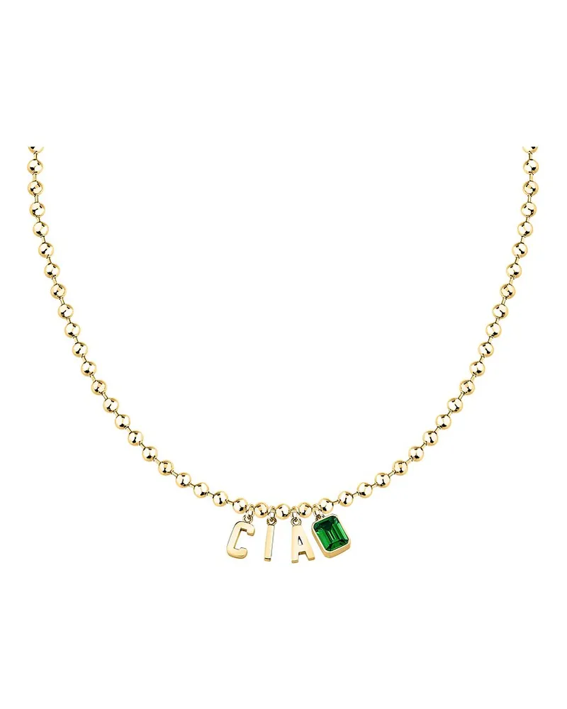GCDS Kette Talking Jewels Gelbgold