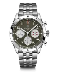 Breitling Chronograph Classic Avi Chronograph 42 Silber