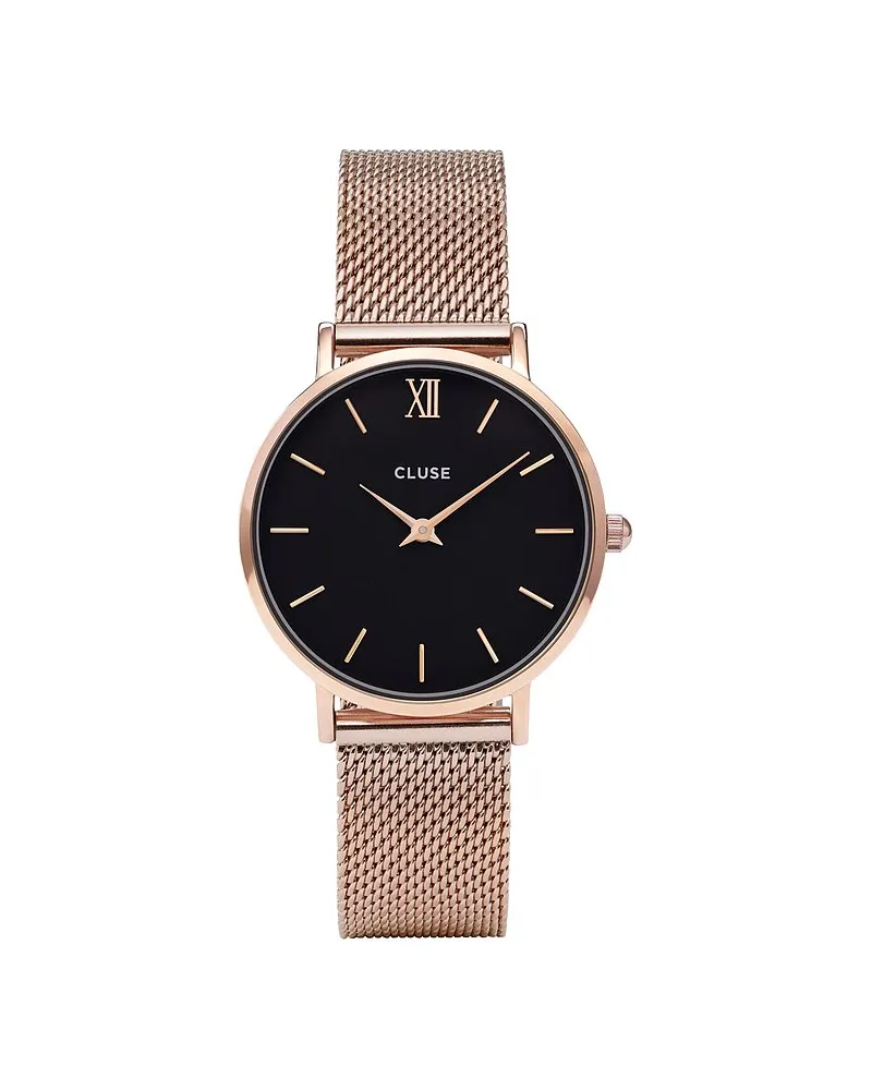 CLUSE Damenuhr Minuit Roségold