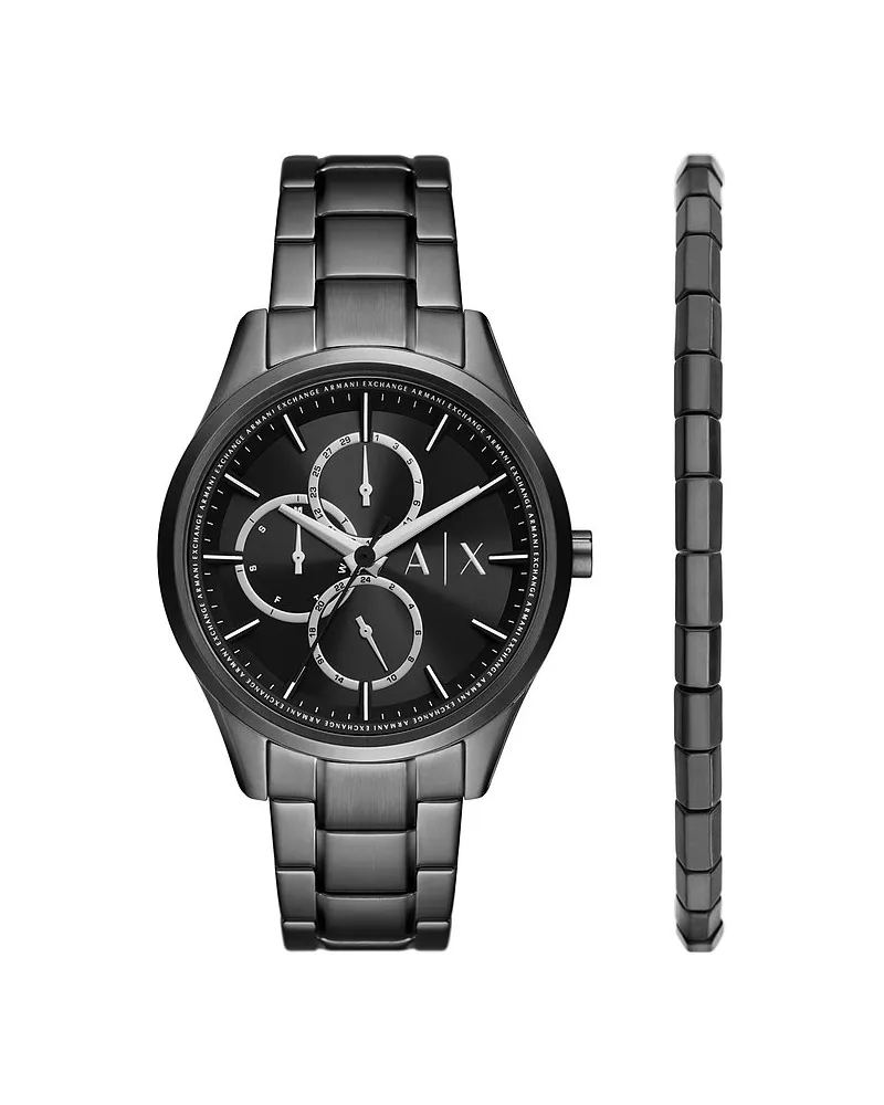 Armani Exchange Uhren-Set Schwarz