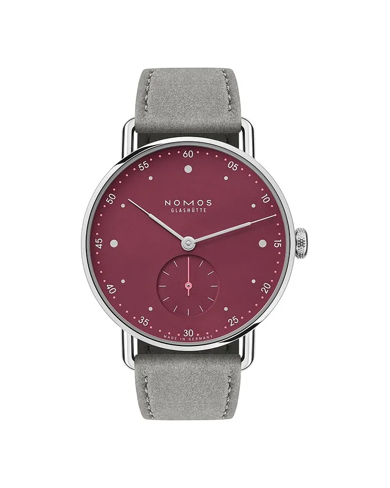 NOMOS Glashütte Damenuhr Metro 33 all silver Silber