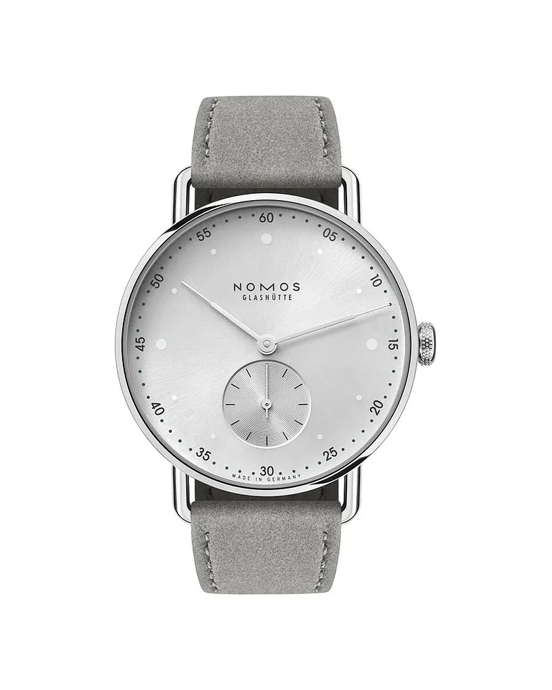 NOMOS Glashütte Damenuhr Metro 33 all silver Silber