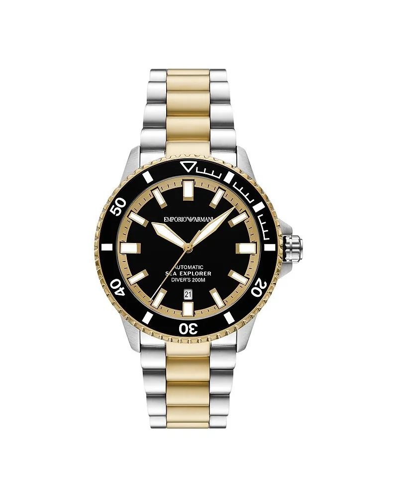 Emporio Armani Herrenuhr Bicolor