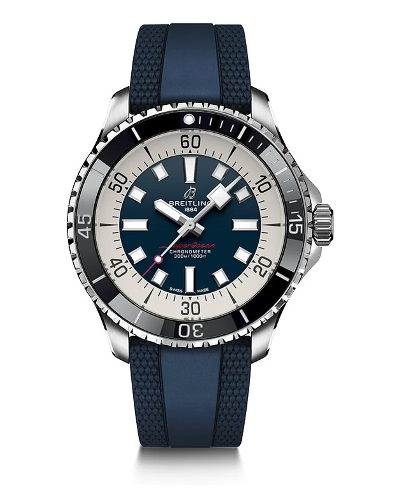Breitling Herrenuhr Superocean Automatic 44 Silber