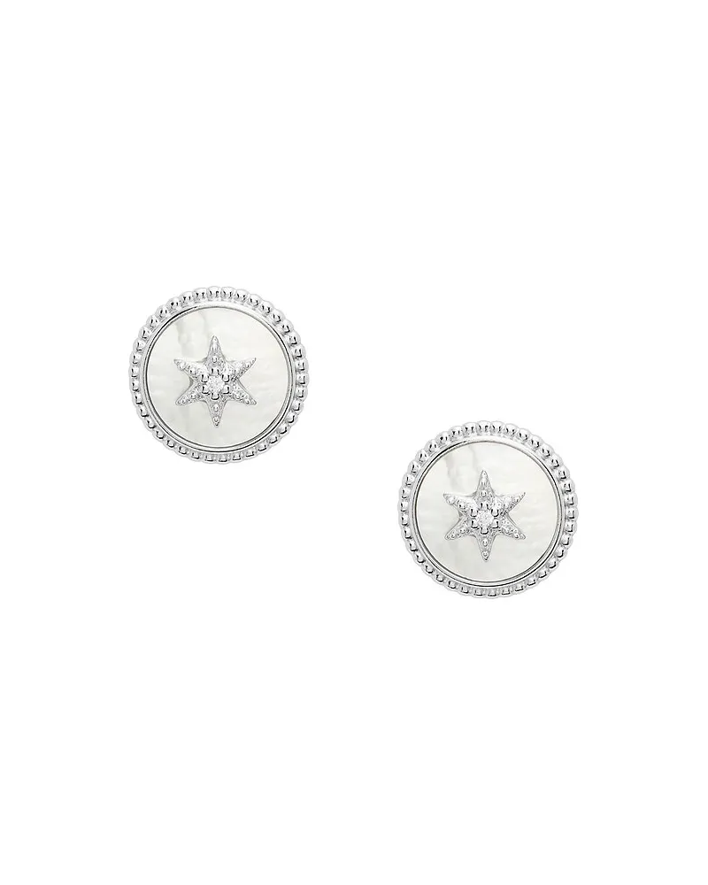 Fossil Ohrstecker Silber