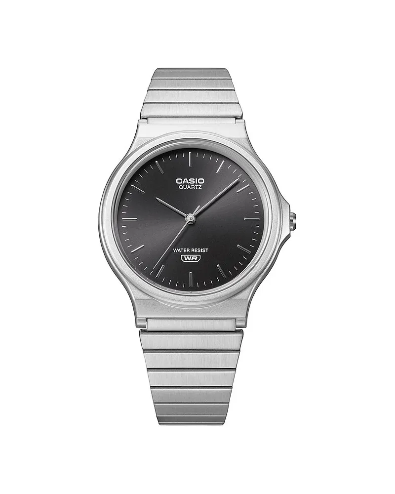 Casio Damenuhr Timeless Retro Silber