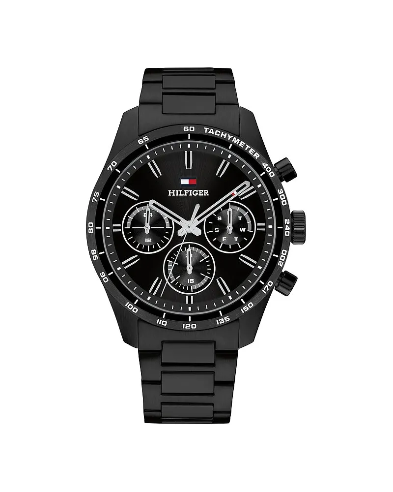 Tommy Hilfiger Herrenuhr HAMPTON Schwarz