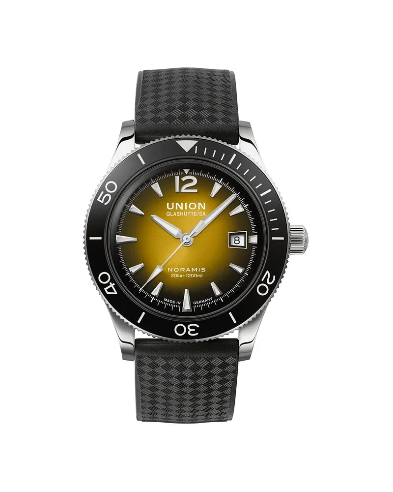 Union Glashütte Herrenuhr Noramis Datum Sport Silber