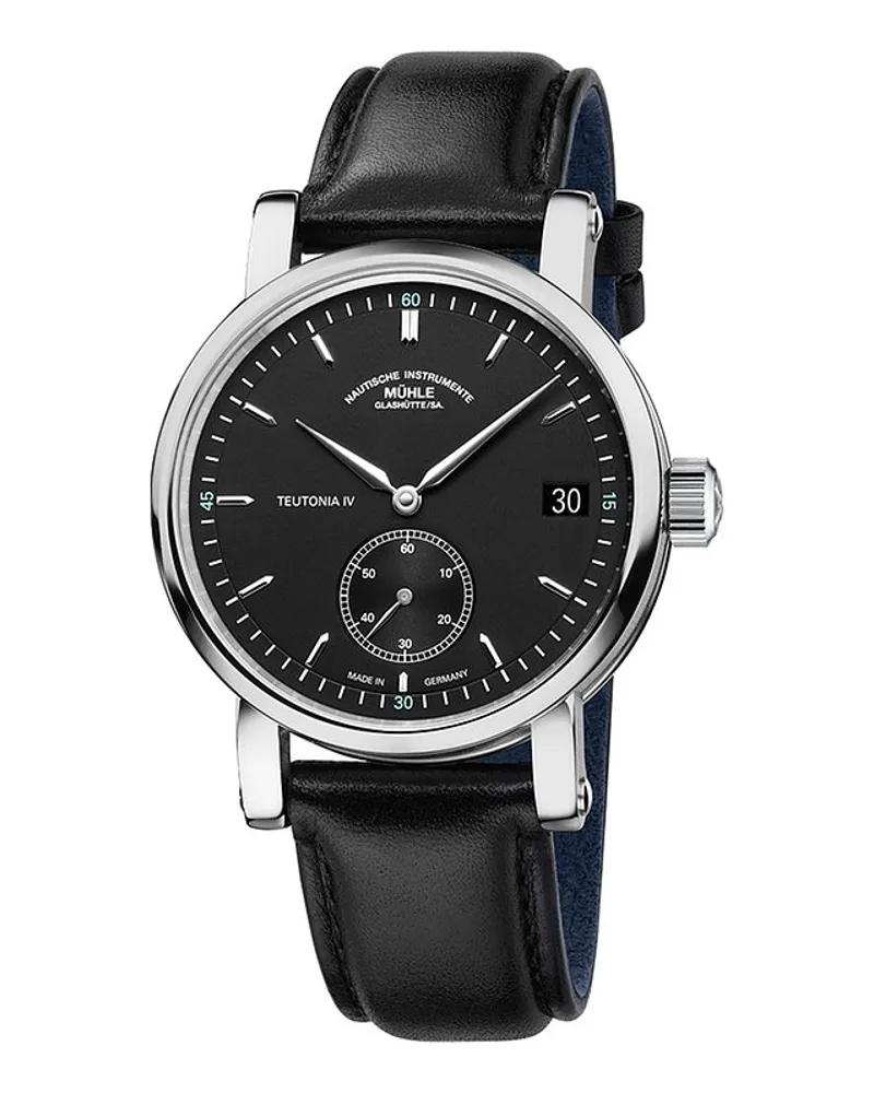 Mühle-Glashütte Herrenuhr Teutonia IV Kleine Sekunde Silber