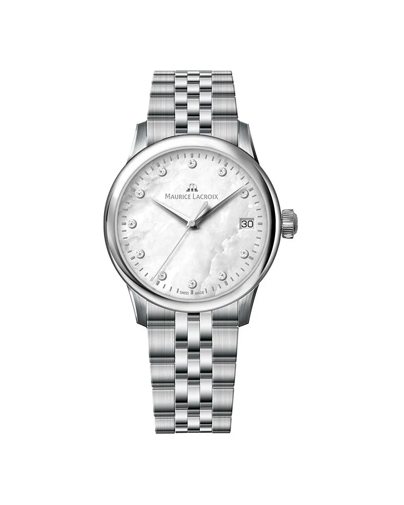 Maurice Lacroix Damenuhr 1975 Quartz Silber