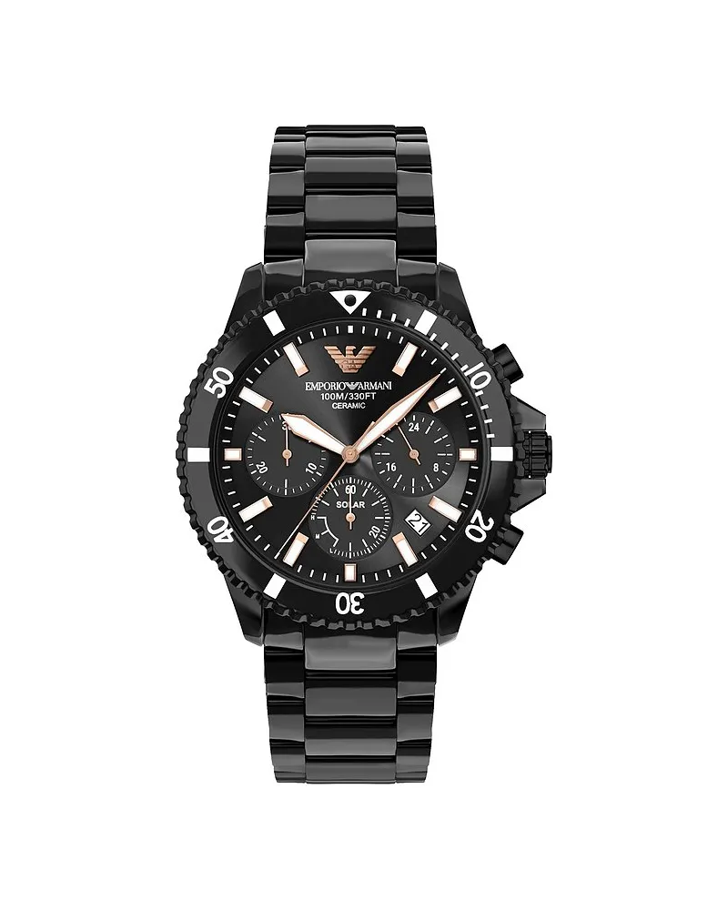 Emporio Armani Chronograph World Explorer Schwarz