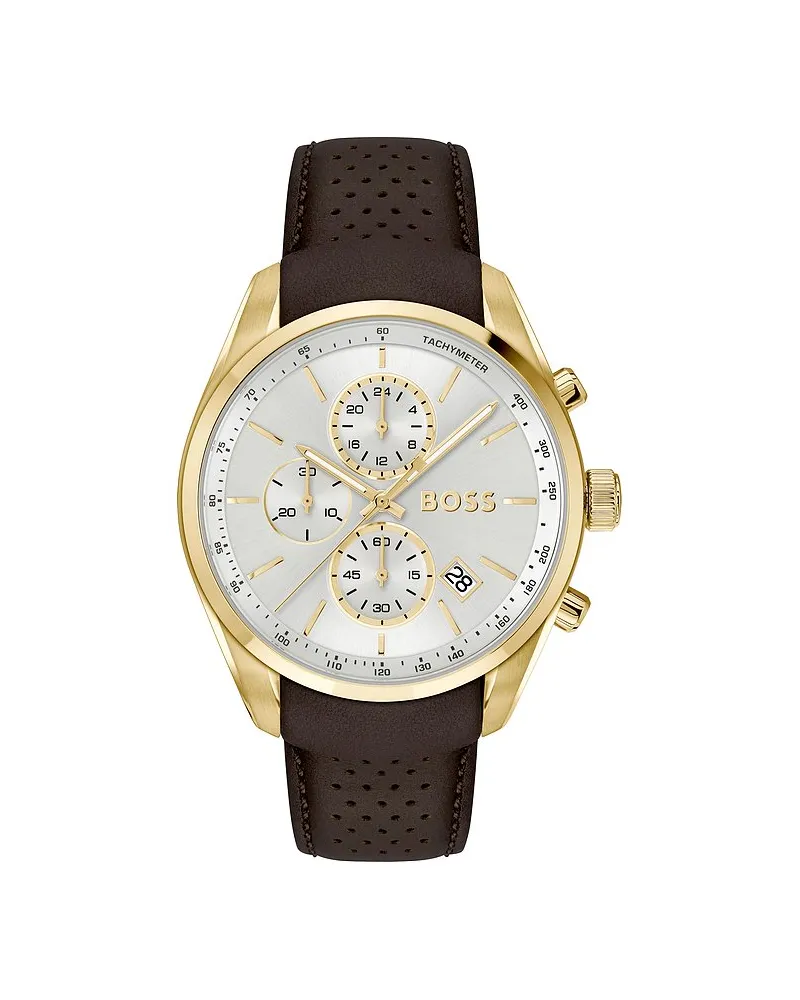 HUGO BOSS Chronograph Grand Prix 44 Gold
