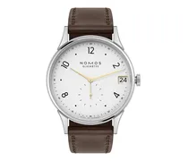 Herrenuhr Minimatik 39 Datum blau