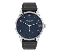 Herrenuhr Minimatik 39 Datum blau