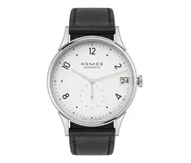 Herrenuhr Minimatik 39 Datum blau