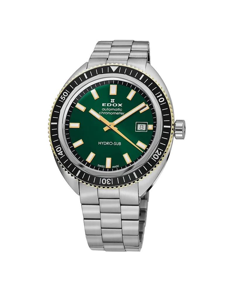 Edox Taucheruhr Hydro-sub Silber
