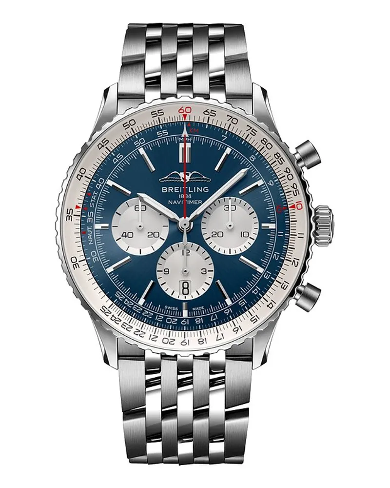 Breitling Chronograph Navitimer Chrono B01 Silber