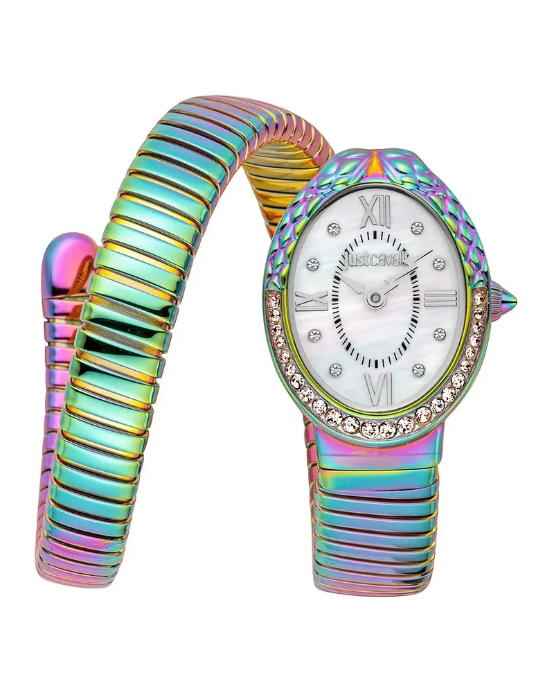 Just Cavalli Damenuhr Signature Snake Mehrfarbig