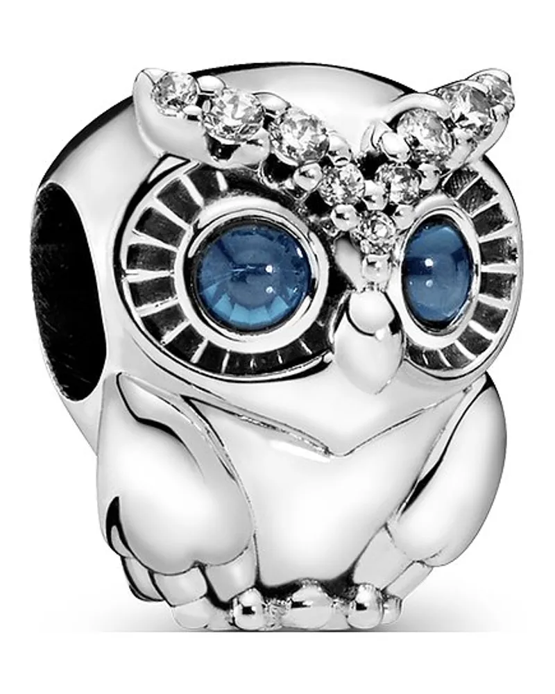 Pandora Charm Moments Funkelnde Eule Silber