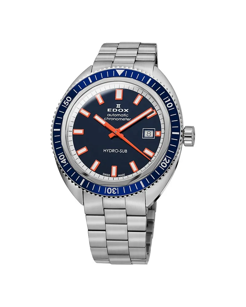 Edox Unisexuhr Hydro SUB Lim. Edition Silber