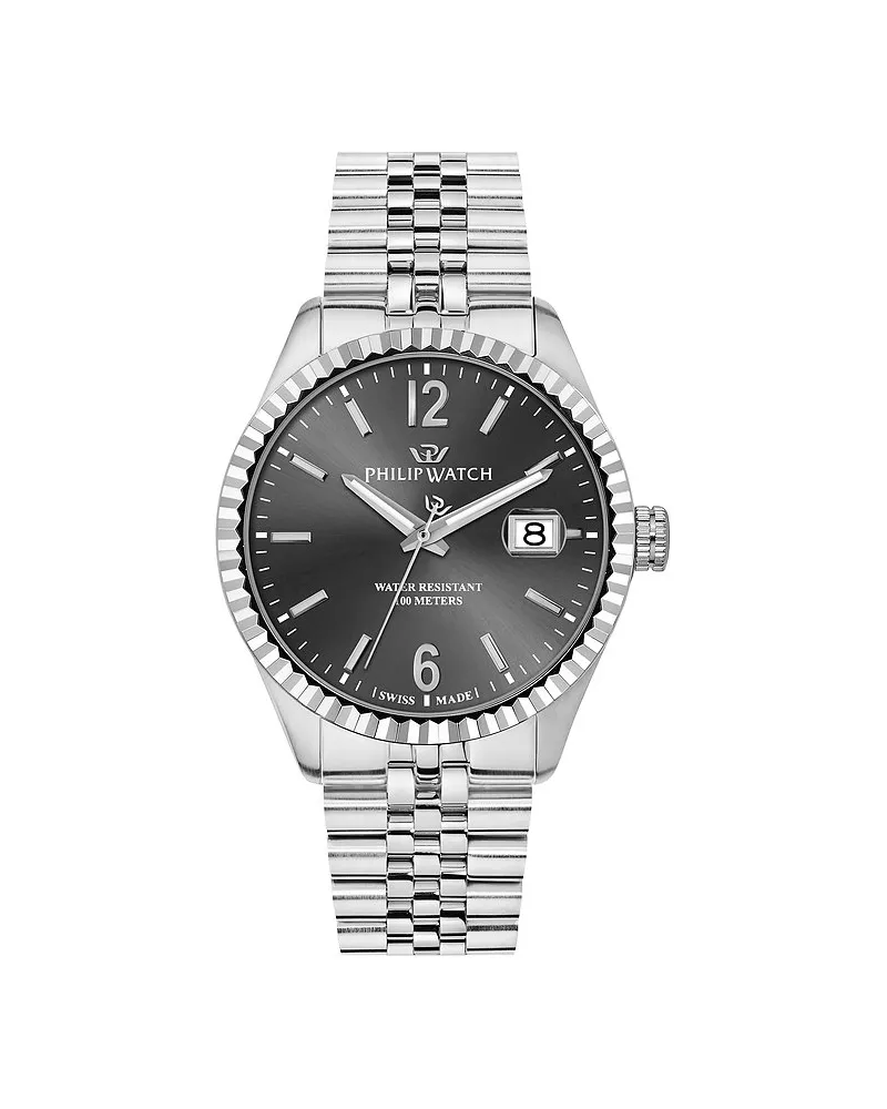 Philip Watch Herrenuhr Caribe Urban Silber