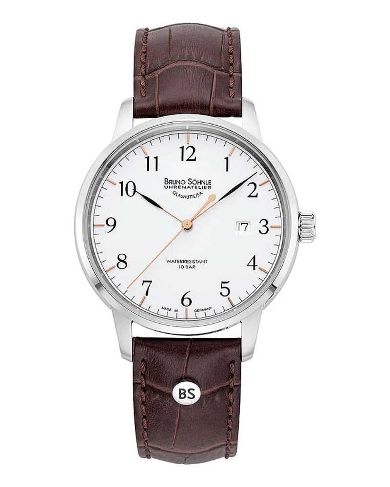Bruno Söhnle Herrenuhr Hamburg I Big Silber